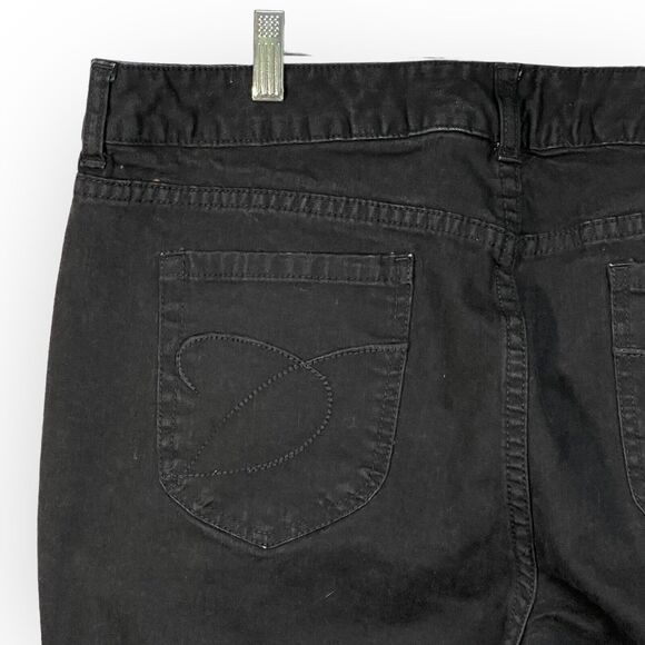 Chico's Platinum Bootcut Jeans Women Size XL Black Stretch Pockets Cotton Blend‎ - Picture 6 of 13